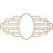 Ekena Millwork Elizabeth Wood Fretwork Pierced Ceiling Medallion, Alder, 38"W x 19"H x 10 1/2"IW x 18"IH x 1/4"T CMWP38X19X0250EBAL - alternate 2
